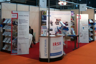 Le Stand de l'IRSN au Congrès national de médecine et santé au travail