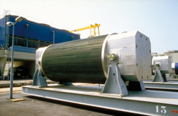 Entreposage, sur châssis, d’un colis de transport de combustibles irradiés