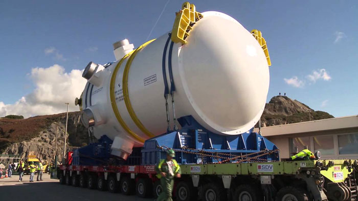Image: Arrivée de la cuve de l'EPR sur le site de Flamanville