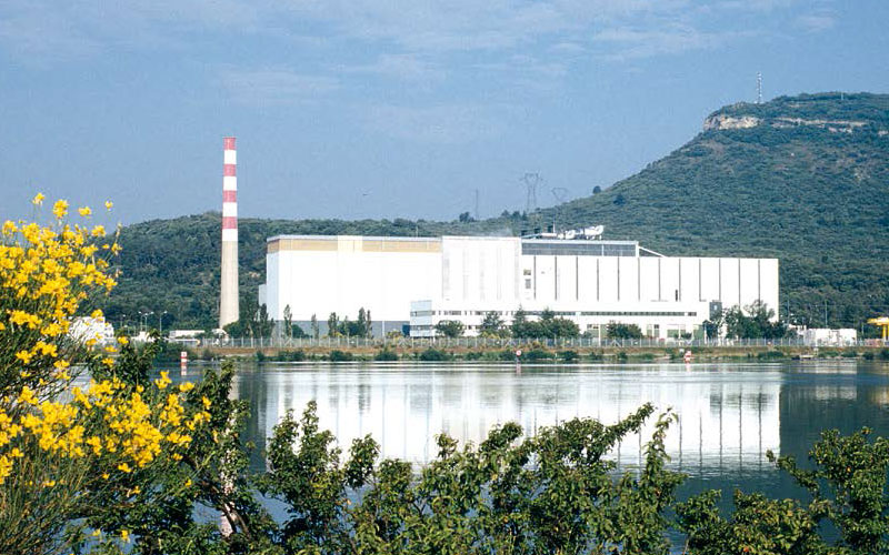 Vue extérieure du réacteur Phénix