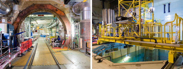 Réacteur nucléaire Chooz A en démantèlement