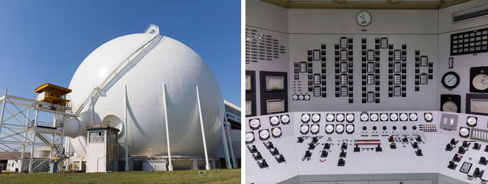 Centrale nucléaire du Garigliano (Italie) en démantèlement