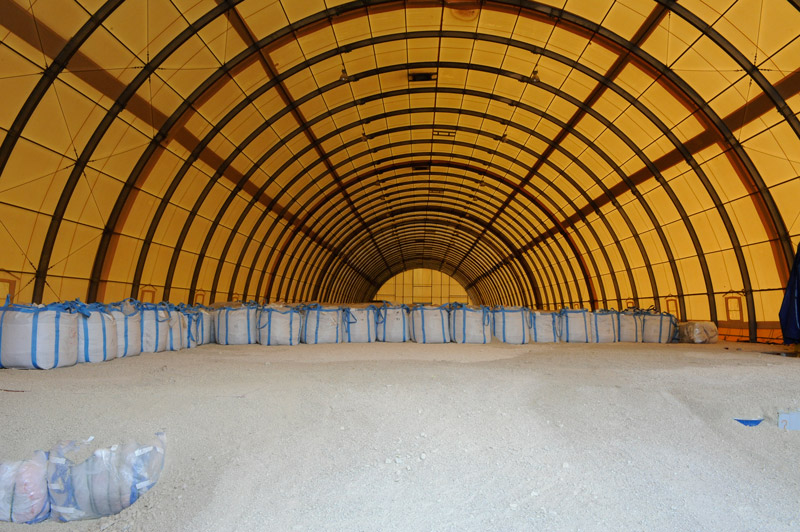 Gravats TFA conditionnés en big bag. © Andra/Eric Girardot