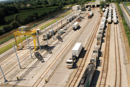 Transport ferroviaire d'emballages de combustibles usés chez Orano
