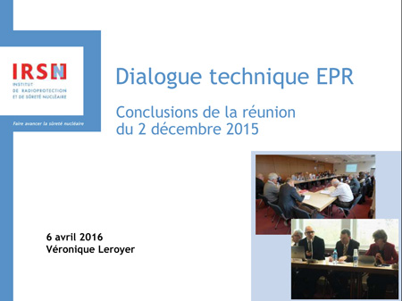 Rappel des conclusions de la rencontre du 2 décembre 2015