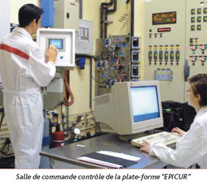 Salle de commande contrôle de la plate-forme EPICUR