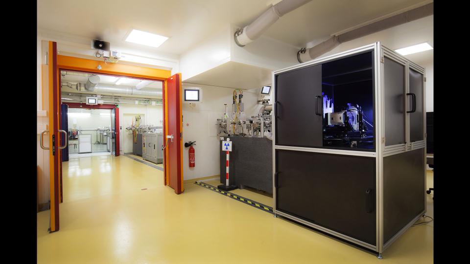 microfaisceau de l'installation Mircom. (c) Francesco Acerbis / Médiathèque IRSN