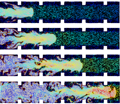 Simulation d’une explosion d’un mélange Air/CH4 dans un tube à obstacles avec le logiciel CALIF3S