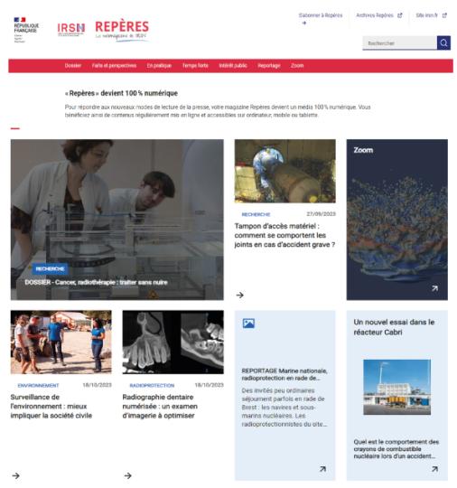 REPERES ACTUALITE le webmagazine de l'IRSN