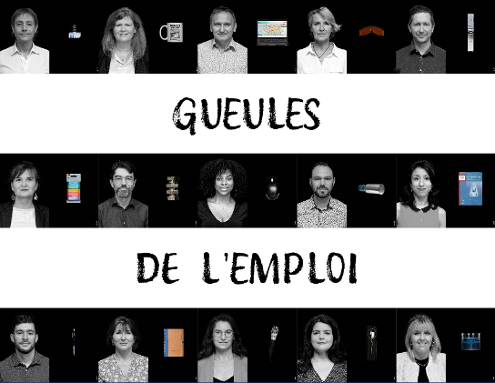 Affiche de l'exposition des Gueules de l'emploi