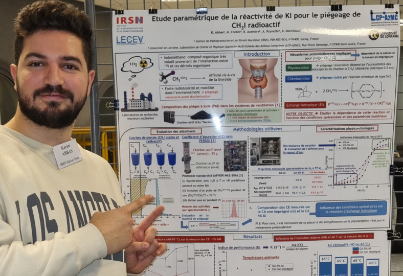 Karim Abbas (SCA/LECEV) a remporté le prix du Meilleur poster lors des 13èmes Journées de l’Association Française de l’Adsorption (AFA) 