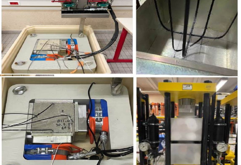 VERCORS - Programme expérimental visant à évaluer l'influence des pathologies gonflantes sur les pertes de précontrainte biaxiale