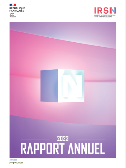 Couverture du rapport annuel 2023 de l'IRSN
