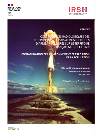 Couv Rapport 2024-00559 Retombées des essais atmosphériques Fr métro