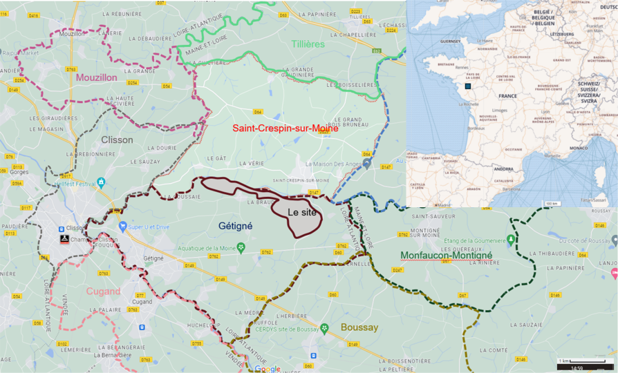 ERS Ecarpière : localisation