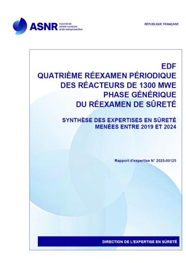 Couverture du rapport de synthèse des expertises RP4-1300