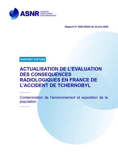 Couverture du rapport Actualisation conséquences Tchernobyl en France 2025