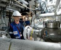 contrôle d'une vanne EVU dans le bâtiment réacteur (BR) de l'EPR de Flamanville