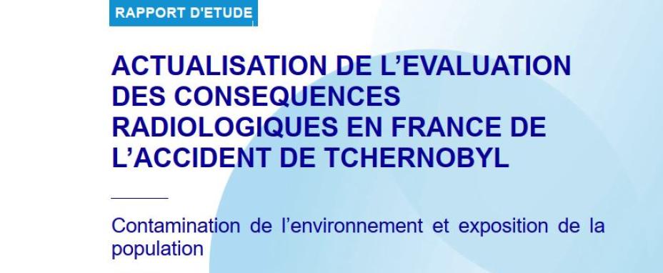 Couverture du rapport Actualisation conséquences Tchernobyl en France 2025