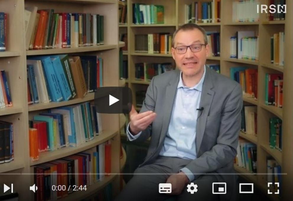 Capture d'écran de la vidéo mesure de la radioactivité