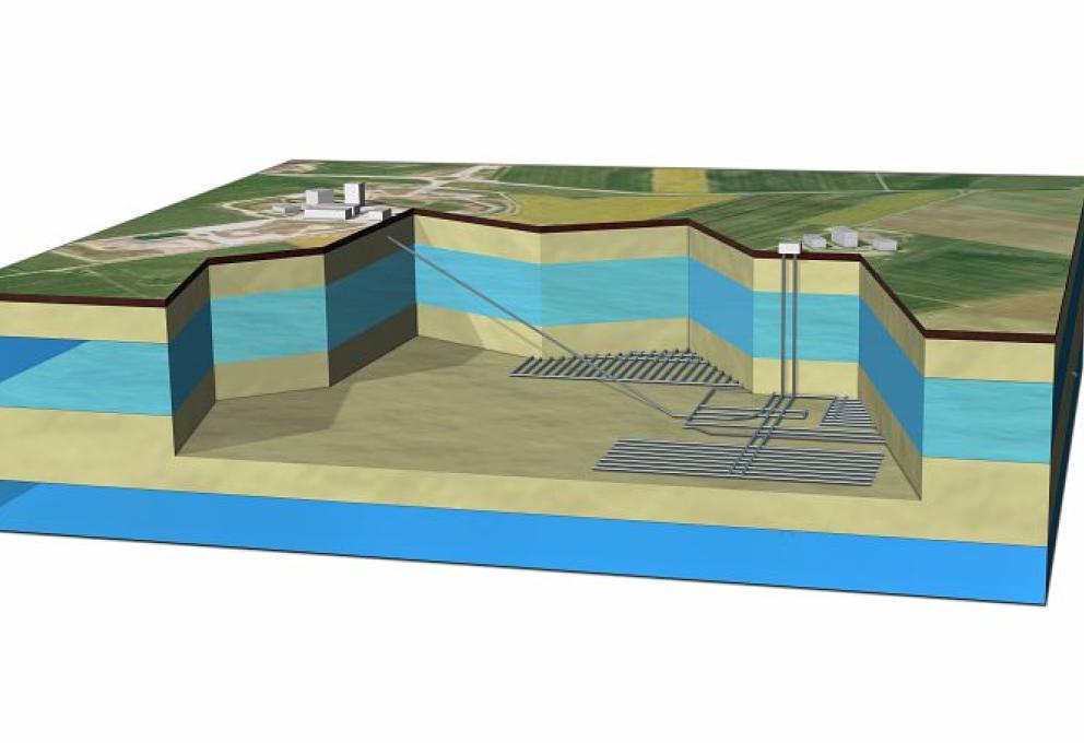 stockage du projet Cigéo pour les déchets radioactifs de haute activité et à vie longue produits par l’ensemble des installations nucléaires françaises - © Médiathèque IRSN