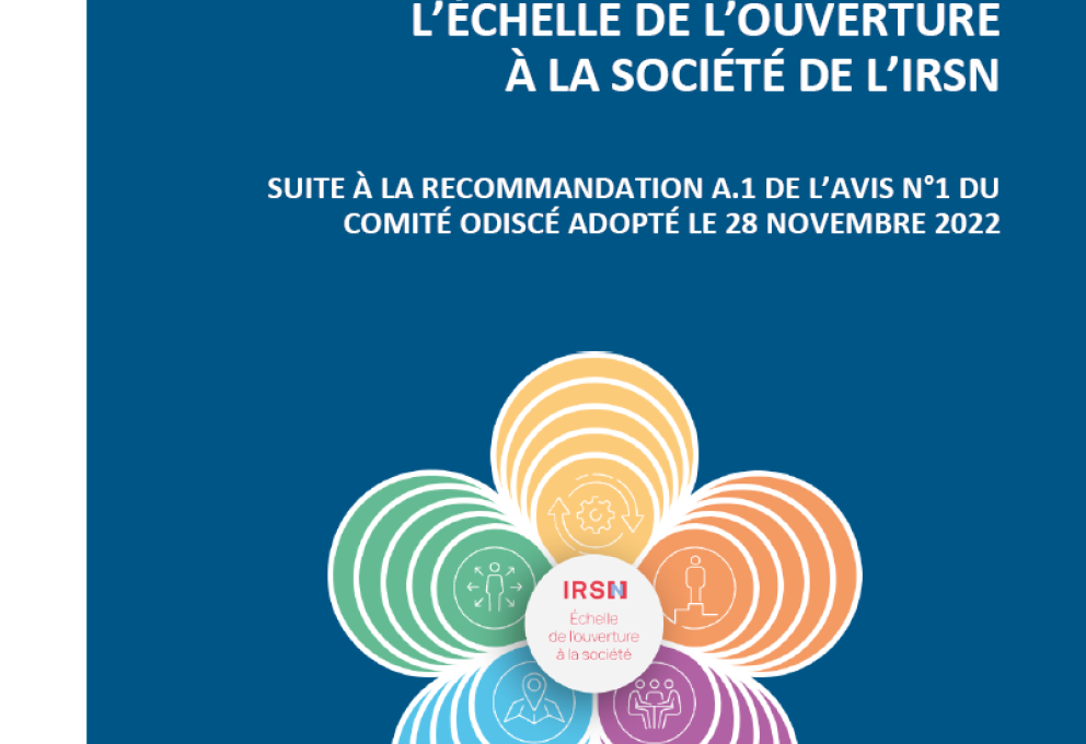 Couverture du Rapport IRSN 00711 sur l'échelle de l'ouverture à la société