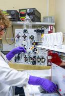 Le Laboratoire de recherche sur les transferts de radionucléides dans les écosystèmes terrestres (LR2T) est situé à Cadarache, dans les Bouches-du-Rhône. Dirigé par Arnaud Martin-Garin, l’équipe est constituée de chercheurs et ingénieurs, de techniciens et accueille également des doctorants.  Le LR2T est rattaché au Directeur de l’Environnement au sein du Pôle « Santé et Environnement » (PSE).  Il mène des études et des recherches dans le but de caractériser les processus d’exposition des organismes vivants